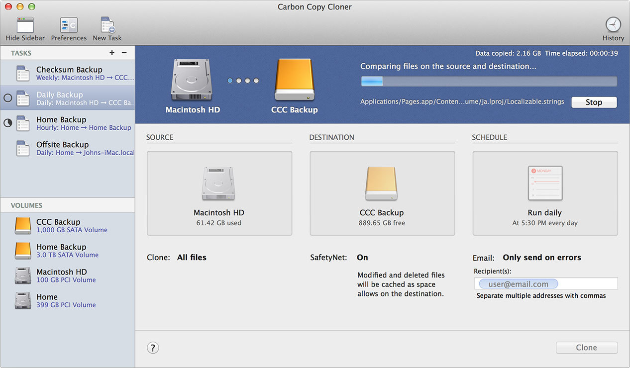 Carbon copy cloner download mac os x